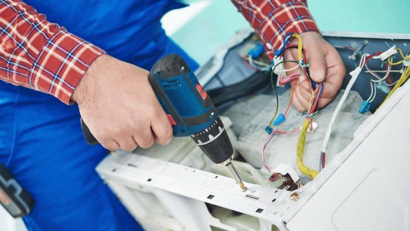 Bayındır Fondital Fondital çamaşır makinesi kart tamiri – Su almama arızası orijinal parça ile giderildi. - Teknik servis örneği